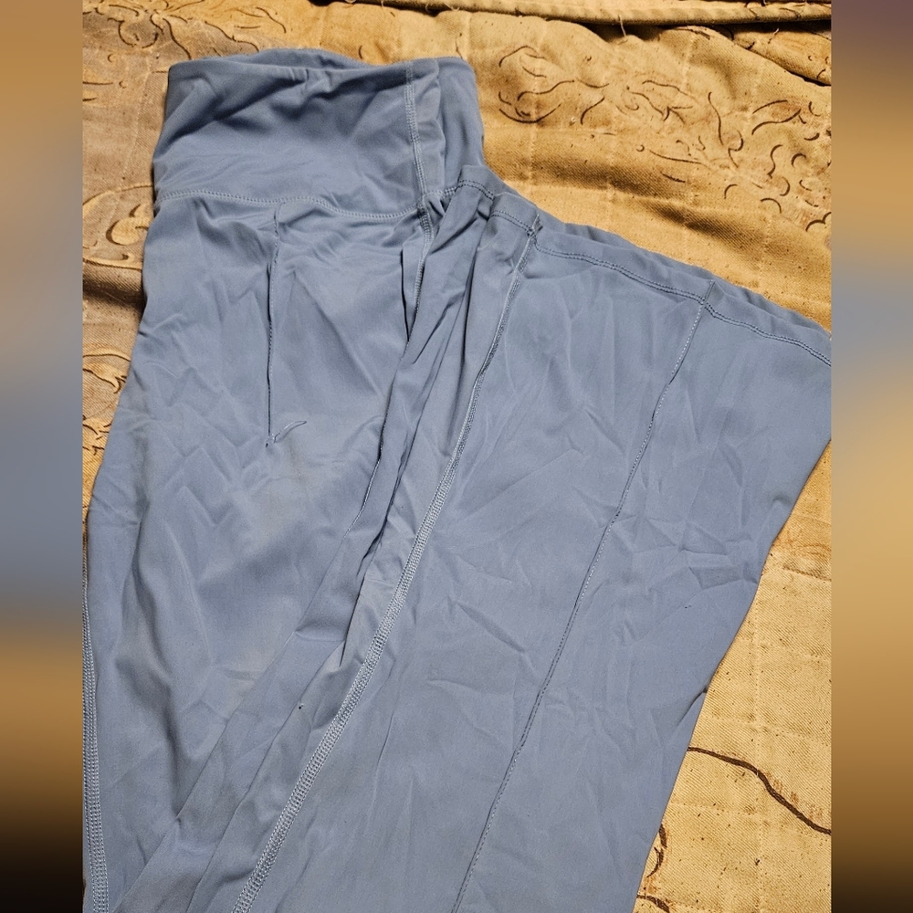 Hot Kiss Sky Blue Flare Leggings